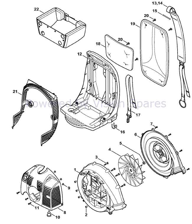 stihl br350 parts diagram