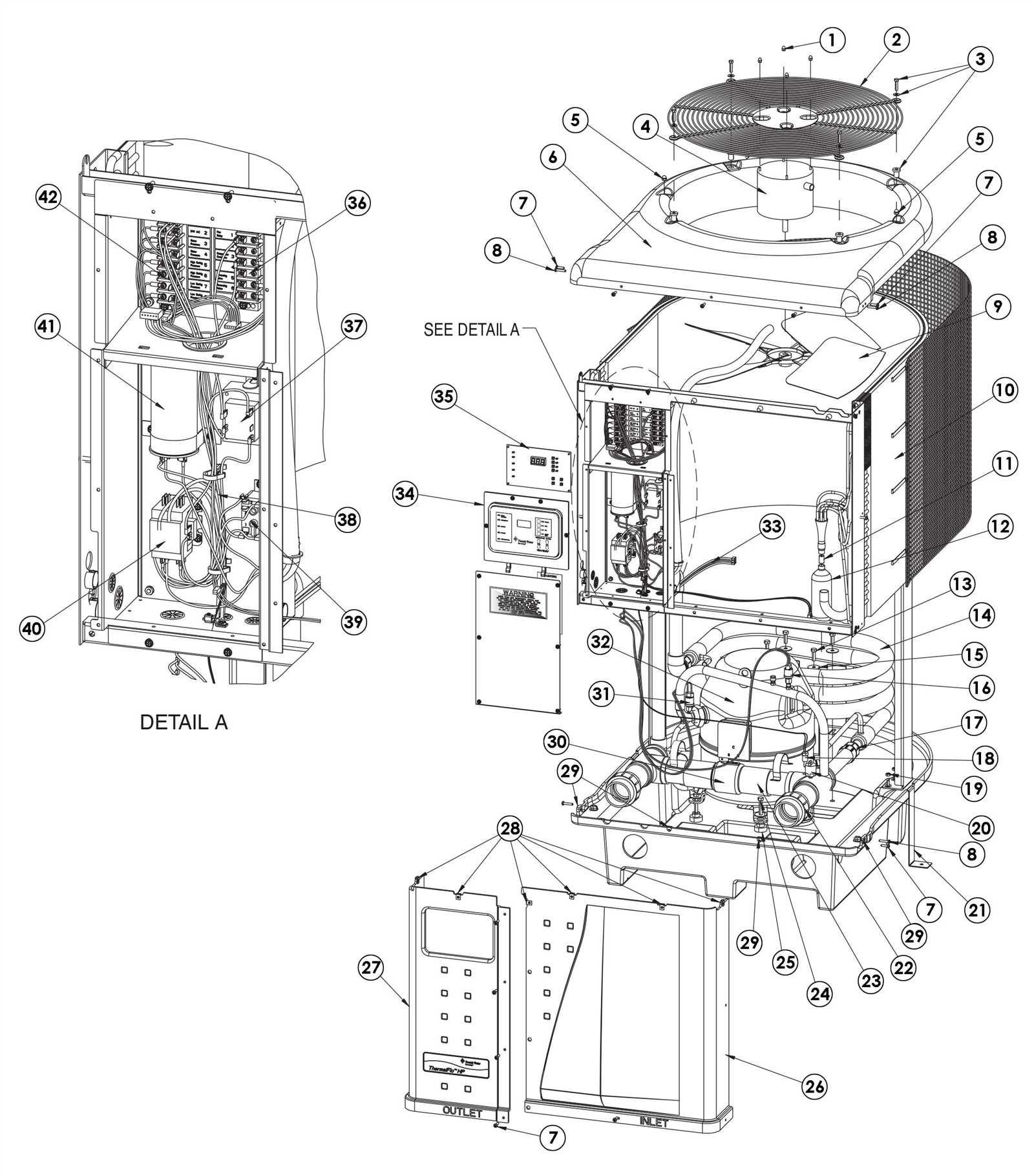 york heat pump parts diagram