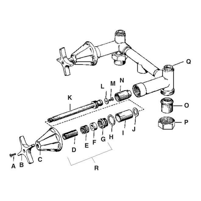 shower valve parts diagram