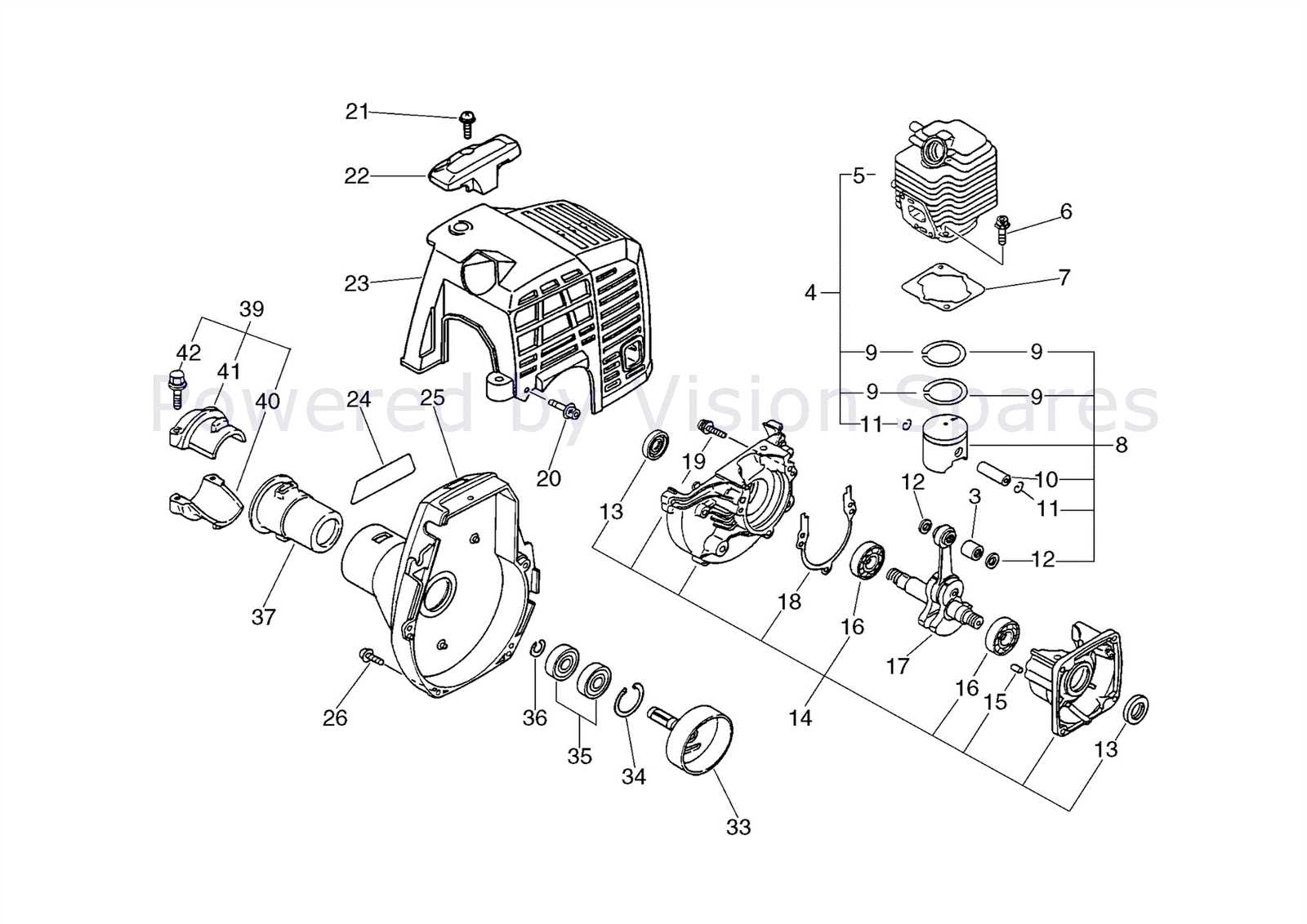 weed wacker parts diagram