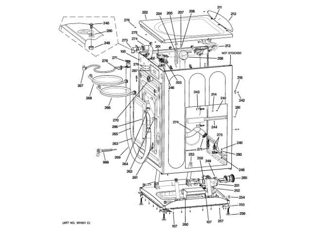 washer machine parts diagram