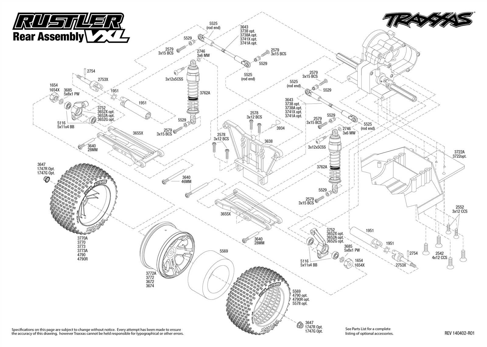 traxxas grave digger parts diagram