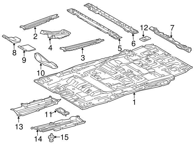 toyota sienna body parts diagram