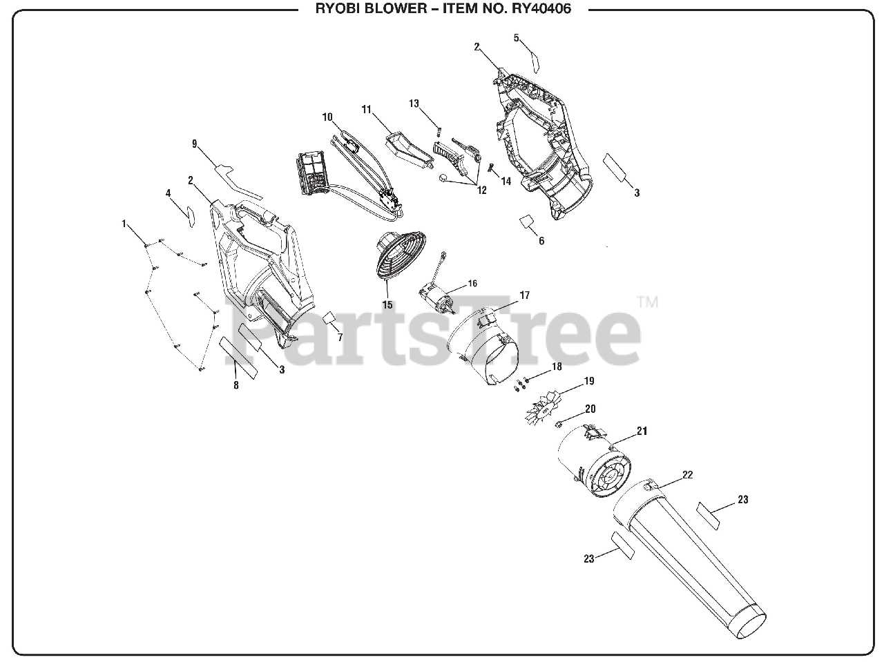 ryobi 40v ryobi lawn mower parts diagram