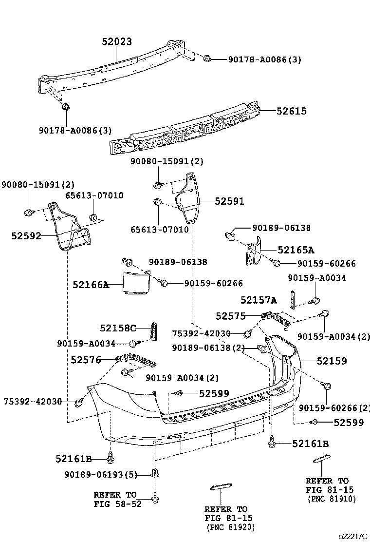 toyota sienna body parts diagram