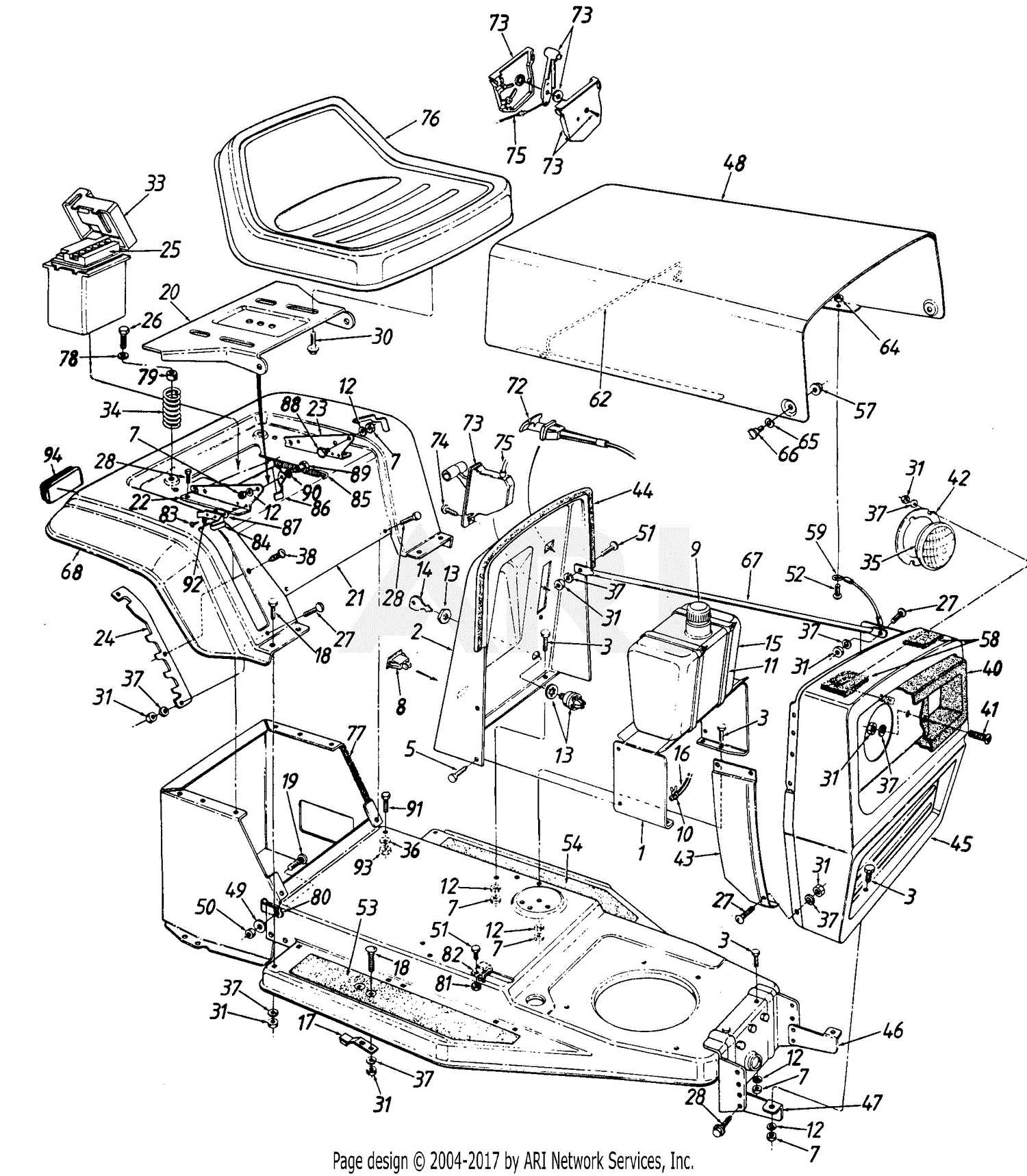 yard machine 638rl parts diagram