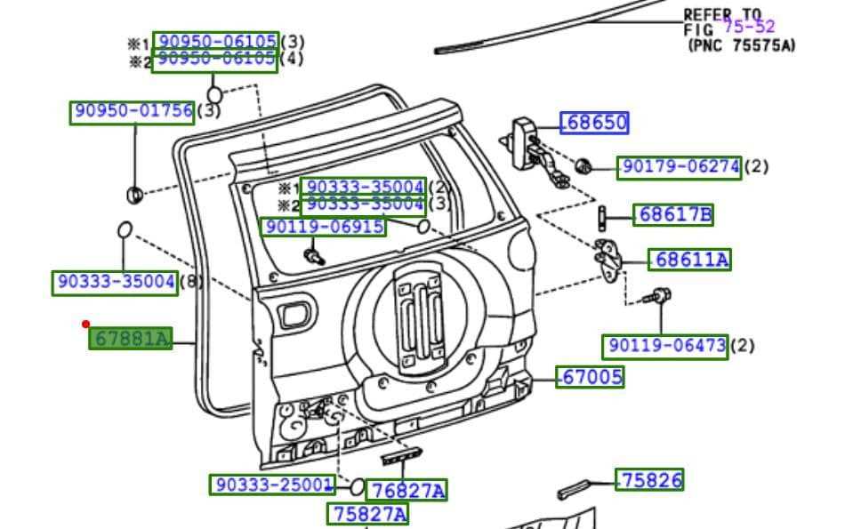 toyota rav4 body parts diagram