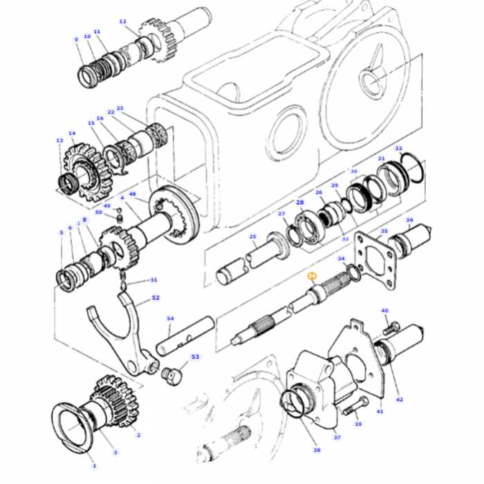 pto shaft parts diagram