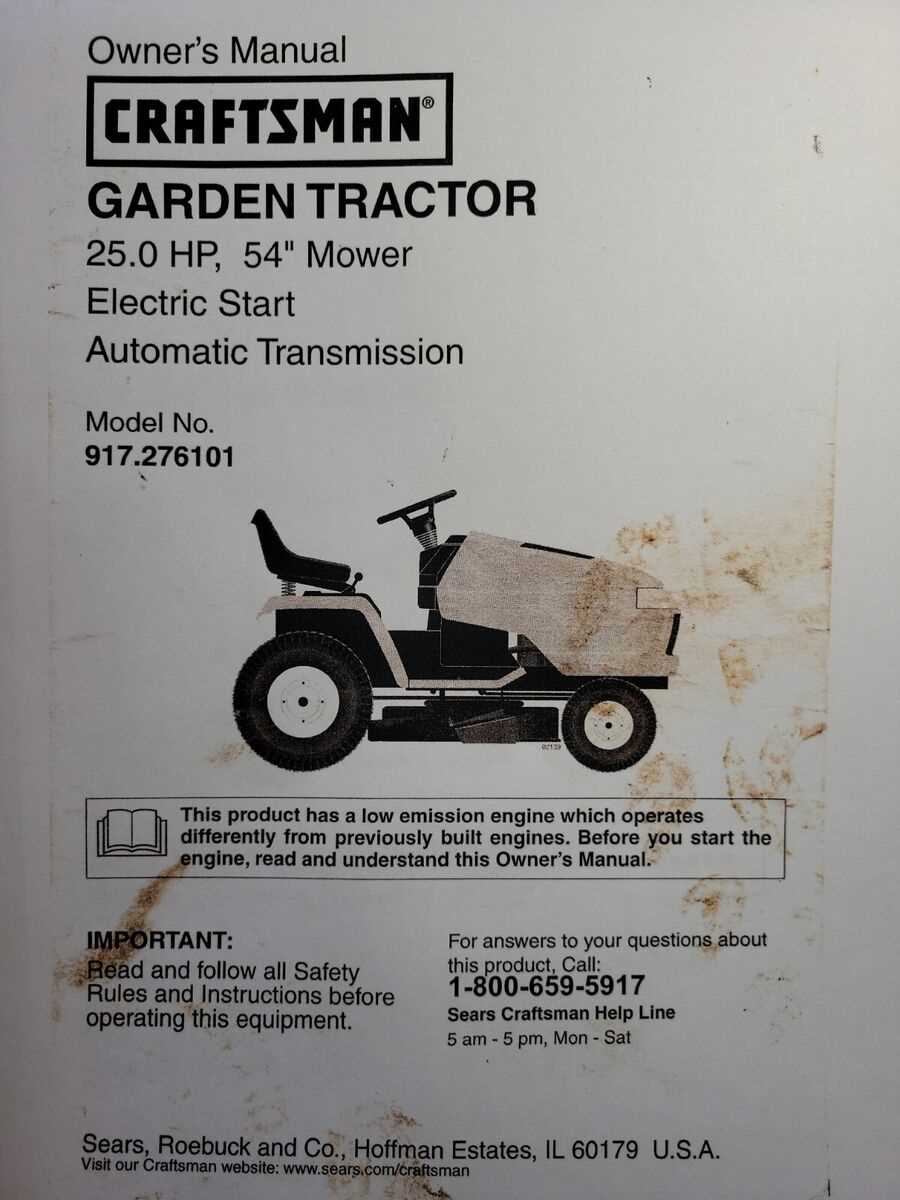 sears riding mower parts diagram