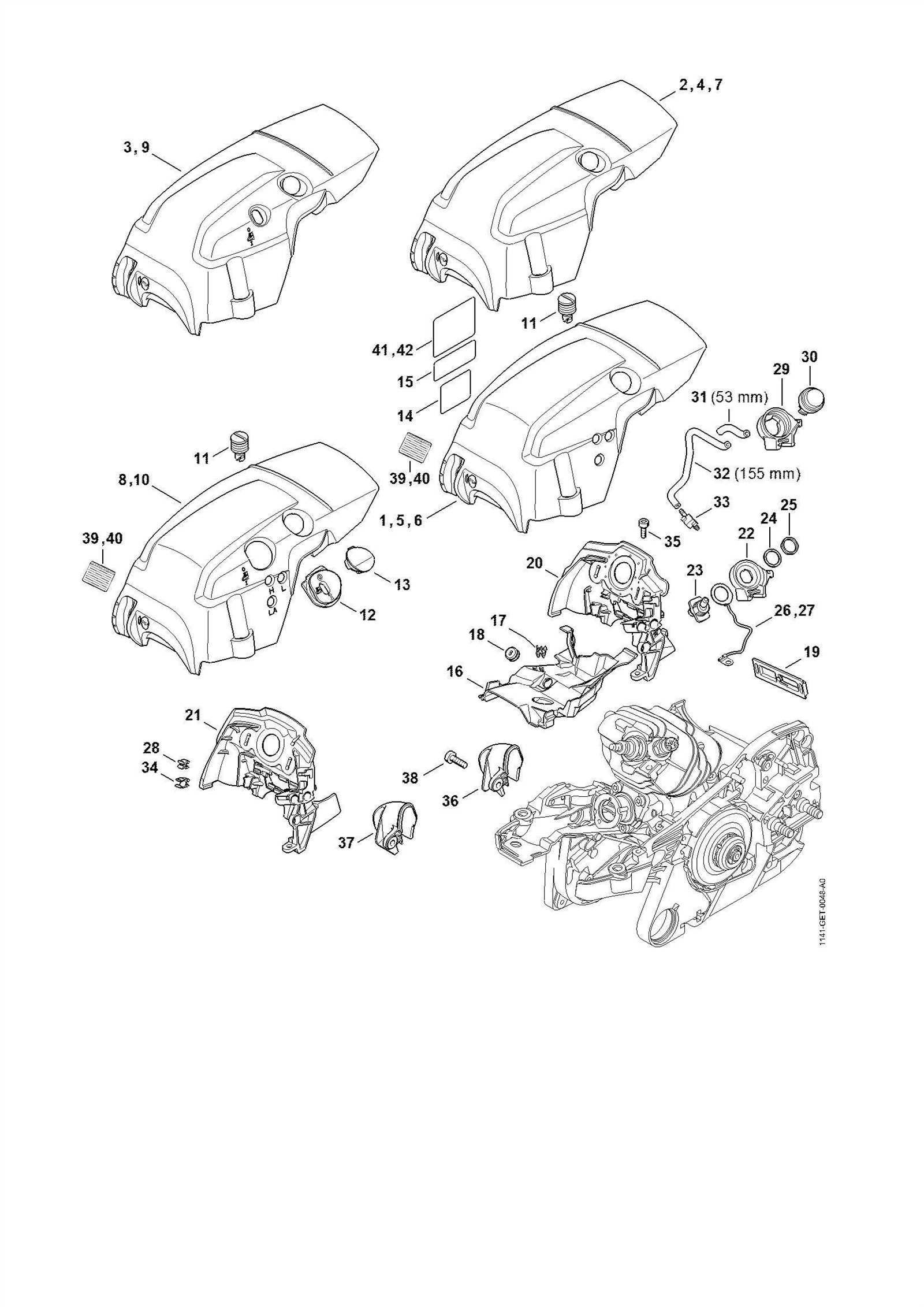 stihl msa 120 c parts diagram