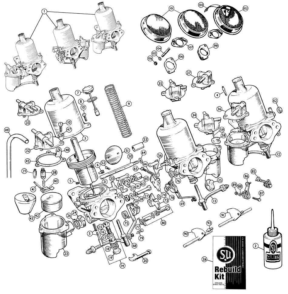 zenith carburetor parts diagram