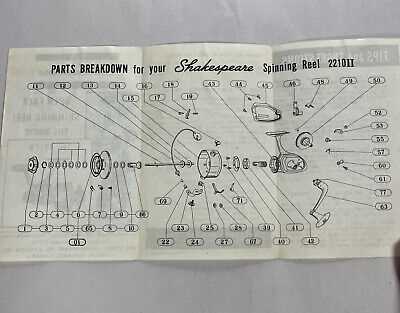 shakespeare reel diagrams & parts lists