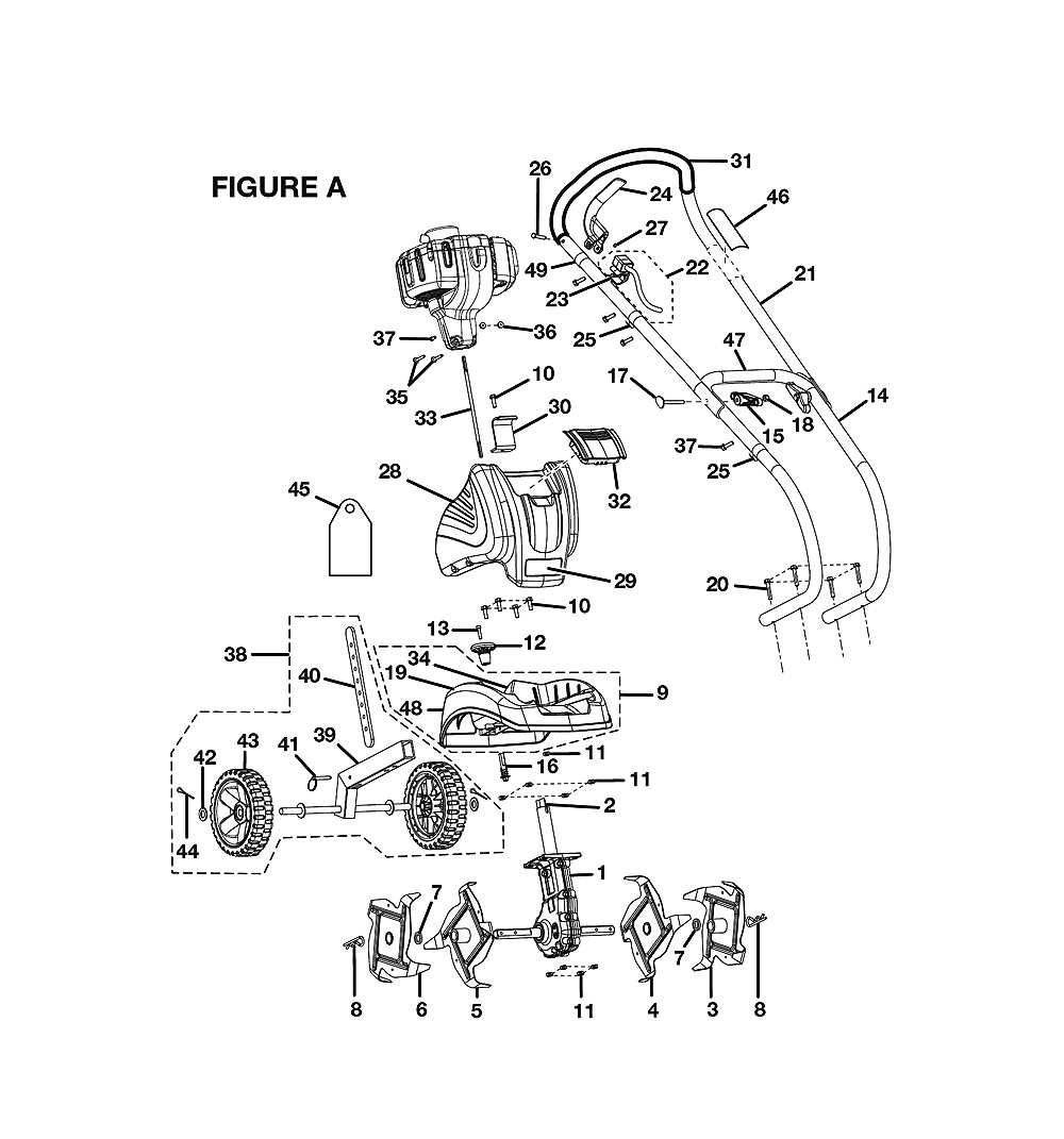 ryobi mower parts diagram