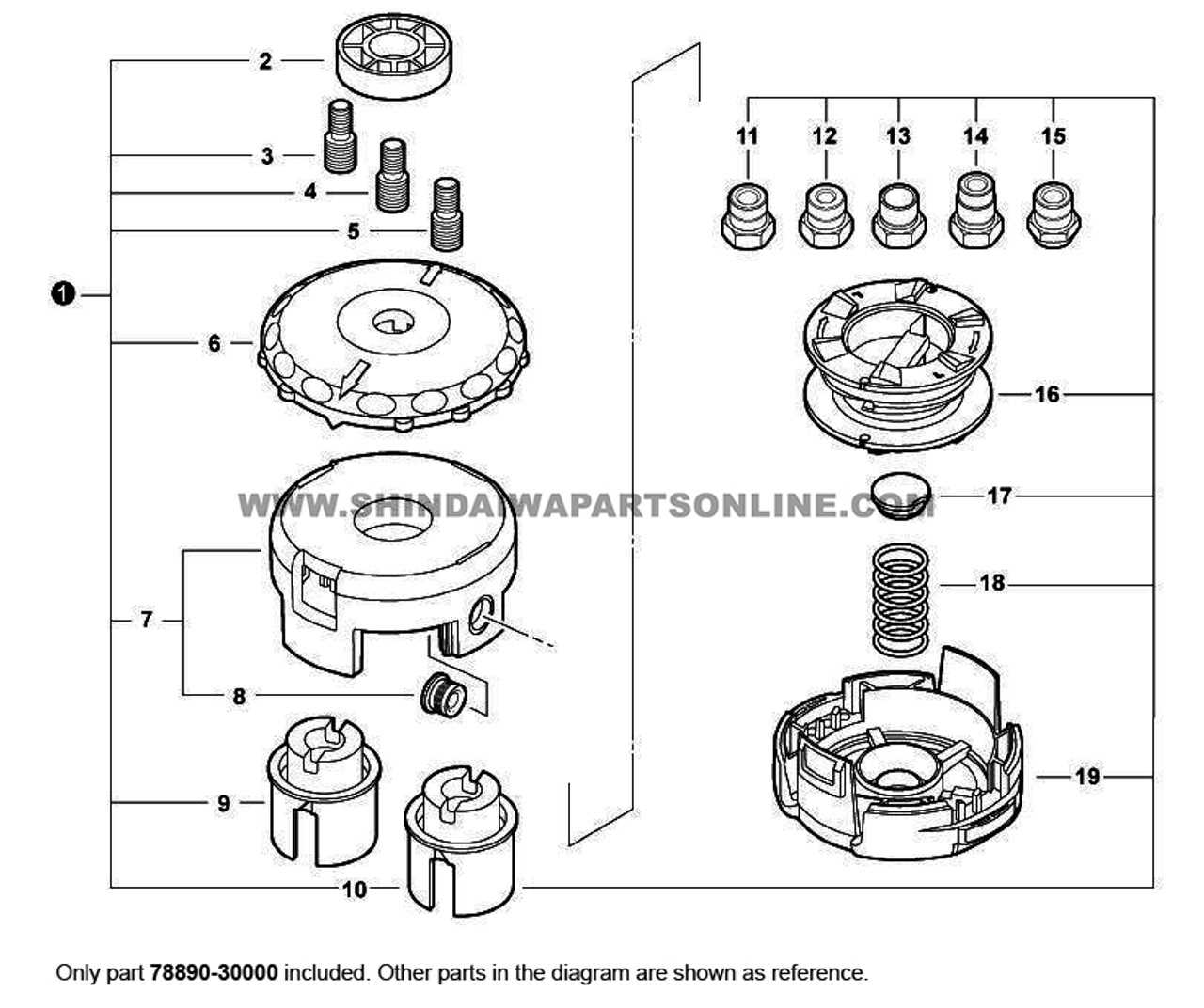 shindaiwa hedge trimmer parts diagram