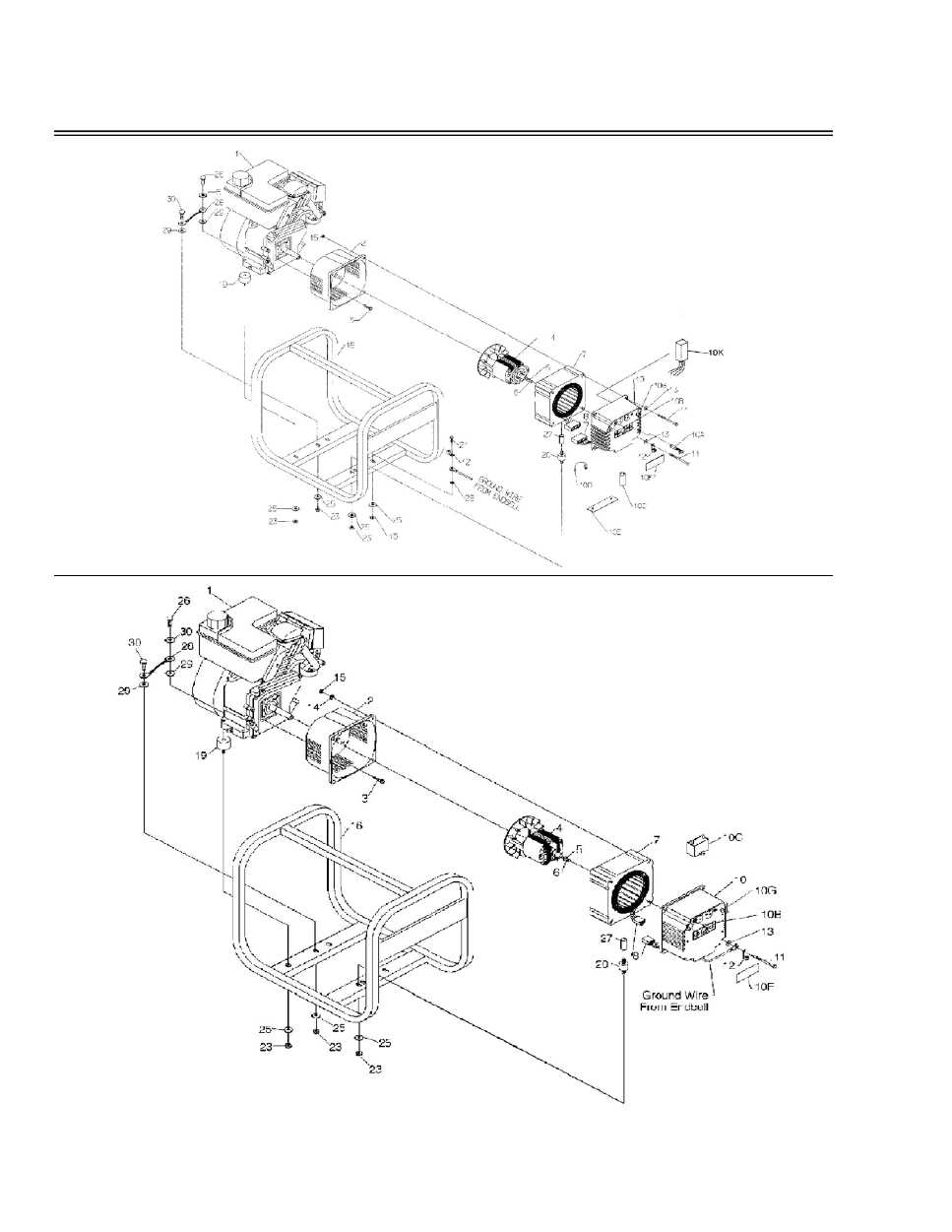 powermate generator parts diagram