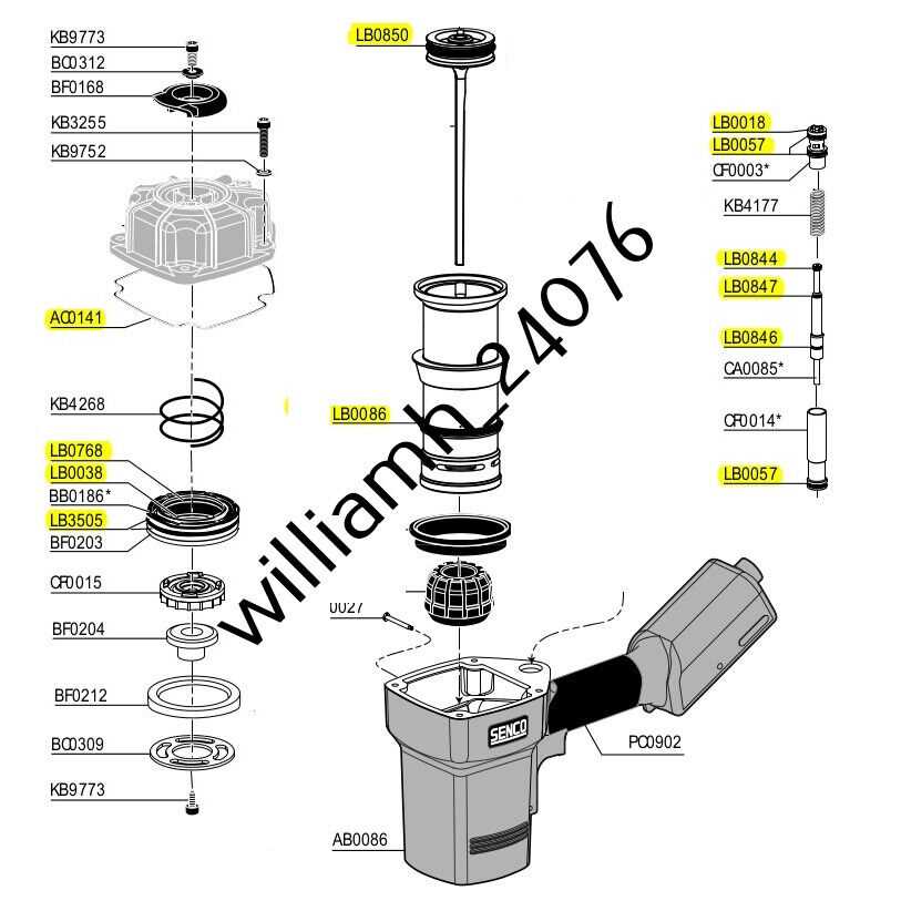 senco sks parts diagram