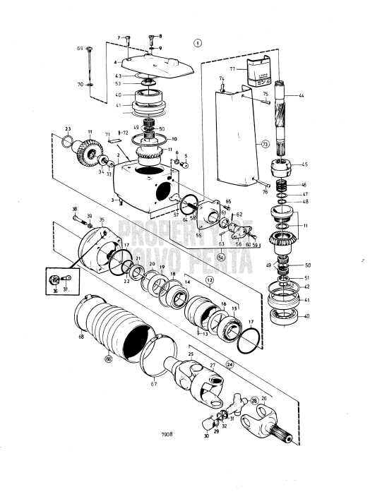 volvo penta dps parts diagram