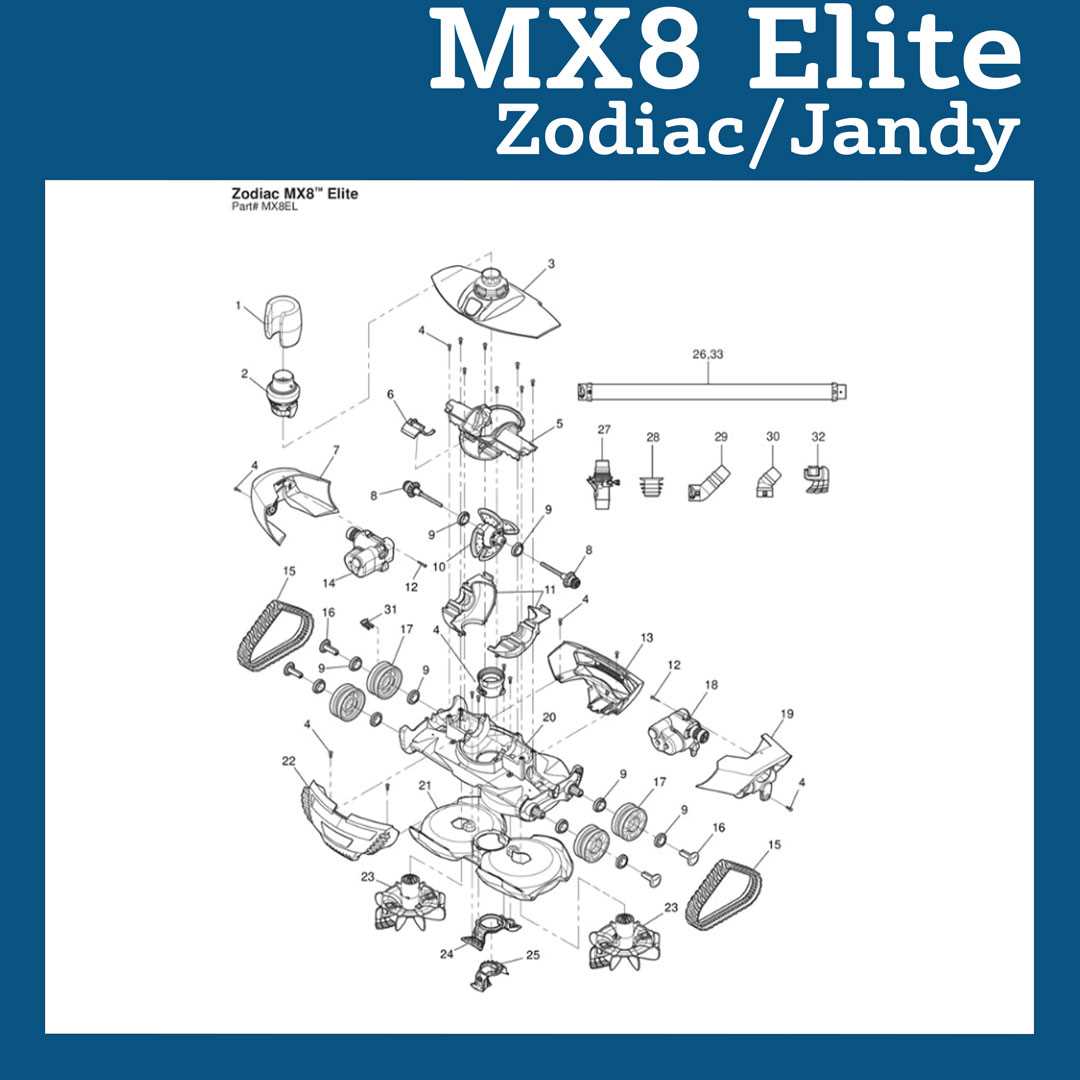 zodiac mx8 elite parts diagram