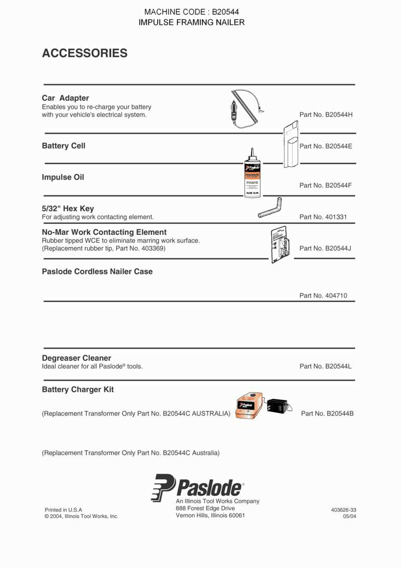 paslode imct parts diagram