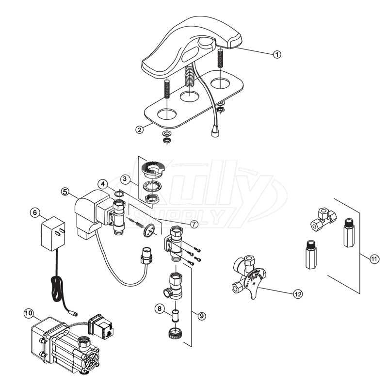 zurn flushometer parts diagram