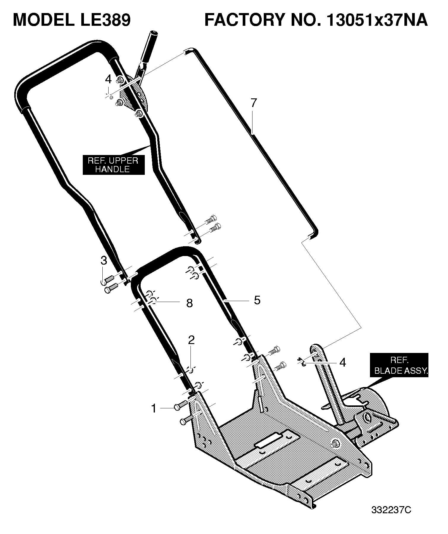 toro 826 le parts diagram