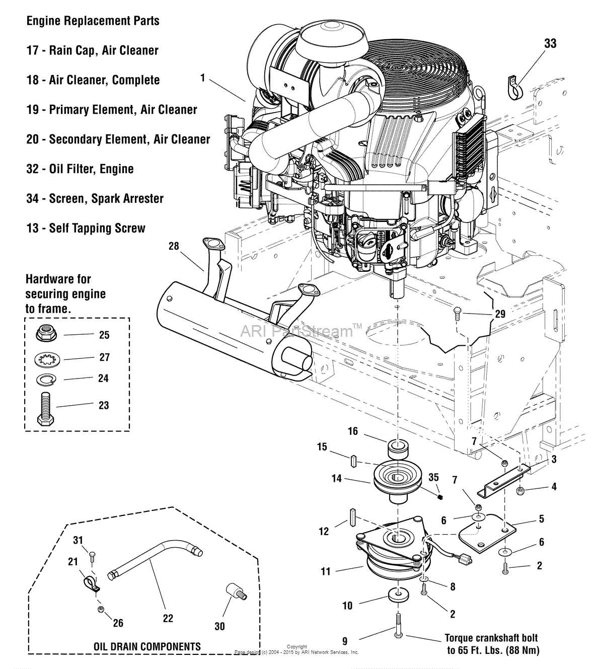 small engine parts diagram