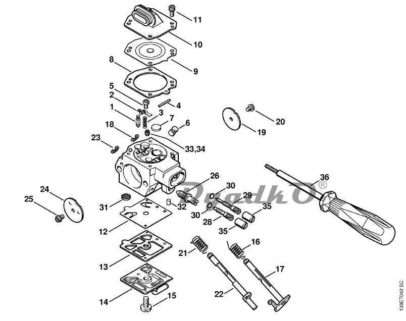 stihl ms 390 parts diagram